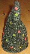 gestrickfilzter Weihnachtsbaum