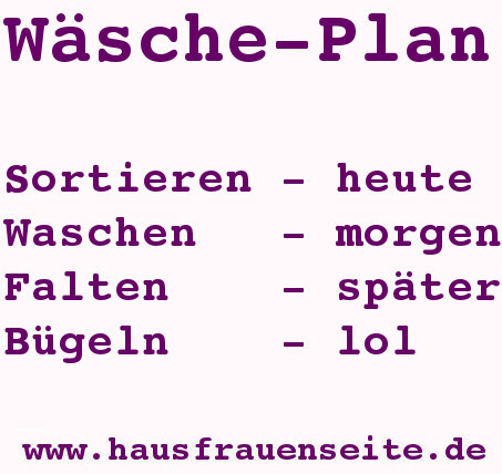Wsche-Plan