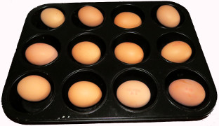 Eier kochen im Backofen