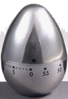 Aluminium-Ei mit Uhr