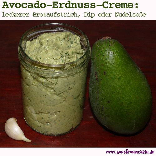 Avocado-Erdnuss-Creme Rezept