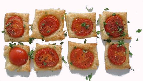 schnelle Tomaten-Bl�tterteighappen