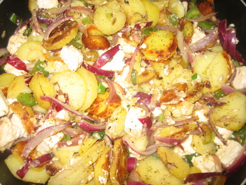 Nikolausines Kartoffel-Feta-Pfanne