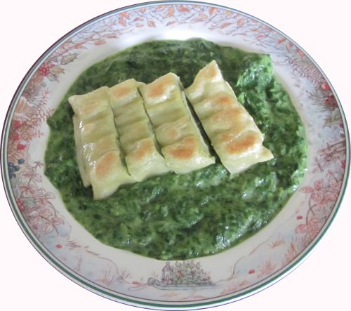 Maultaschen mit Spinat