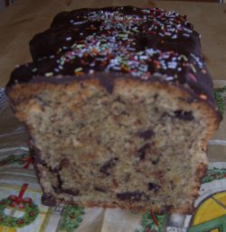 so sieht der Budapester Schokoladenkuchen nach einem Tag aus ...
