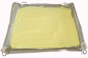 Zitronenschnitten mit Zitronensaft bergieen