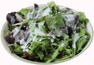 Salat mit Salatsoe mit Quark