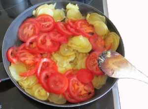 Rezept Bratkartoffeln mit Tomaten und Mozzarella