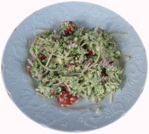 kalorienarmer Nudelsalat