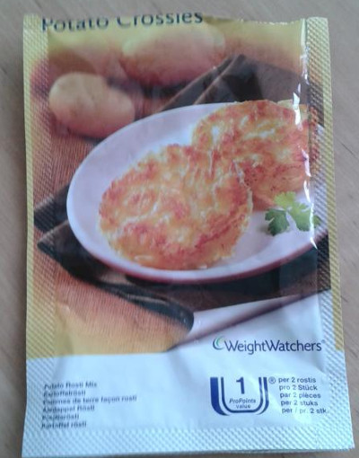 eine Packung Weight Watchers Potato Crossies