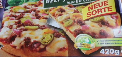 Packungsbild der Wagner Big Pizza Beef Jalapeņos