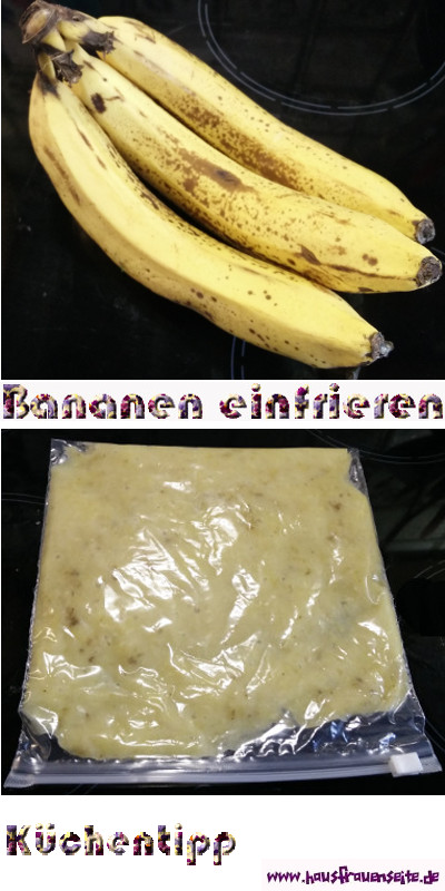 Bananen einfrieren - Kchentipp