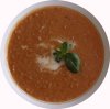 rote Sommer Linsensuppe