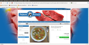 weie Bohnensuppe der Fleischerei Balluff ganz ohne Bohnen, dafr mit Huhn