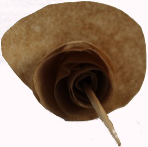 Papierrose formen