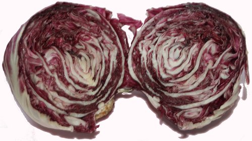 ein aufgeschnittener Radicchio