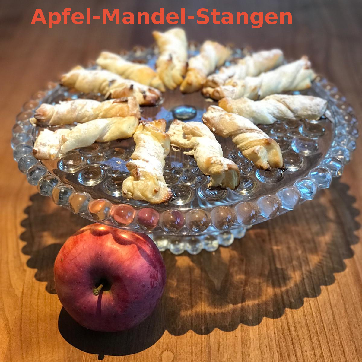Apfel-Mandel-Stangen