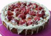 Ksekuchen mit Erdbeeren und weier Schokolade