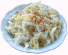 Nudeln mit Weikohl-Gorgonzola-Sauce