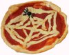 Spinnennetz-Pizza