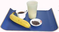 Zutaten fr den Kaffee-Bananen-Shake