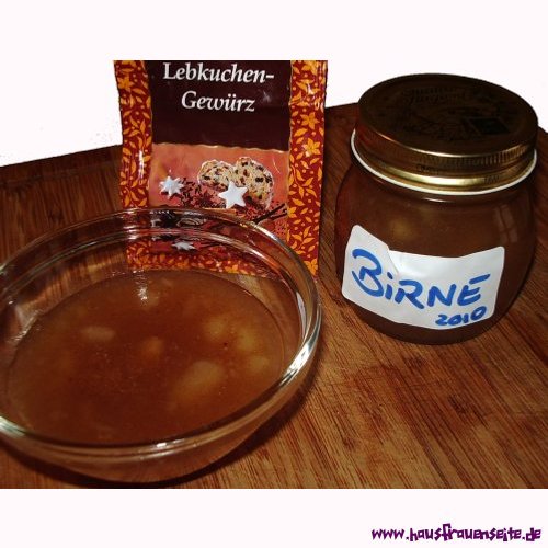 Birnen-Lebkuchen-Marmelade