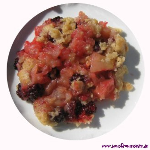 Brombeer-Apfel-Crumble