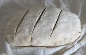 freigeschobenes Weibrot backen