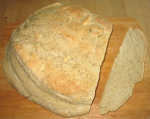 Kartoffelbrot angeschnitten