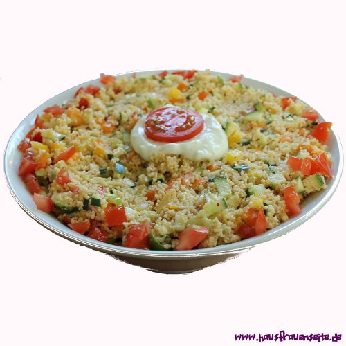 vegetarischer CousCous-Salat mit Paprika