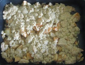 Crumble im Ofen