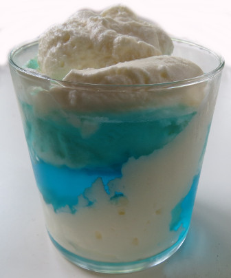 blauer Wackelpudding