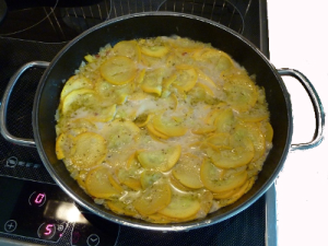 Erbsen-Zucchini-Pfanne