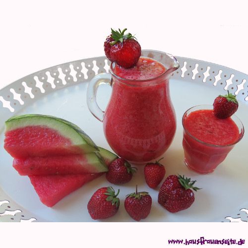 Erdbeer-Melonen-Smoothie