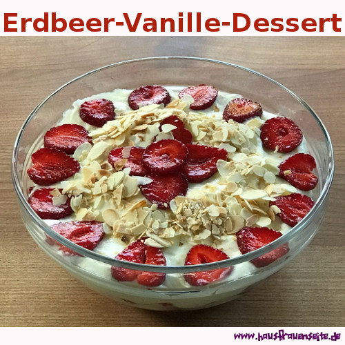 Erdbeer-Vanille-Dessert