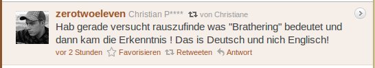 Hab gerade versucht rauszufinde was Brathering bedeutet und dann kam die Erkenntnis ! Das is Deutsch und nich Englisch!