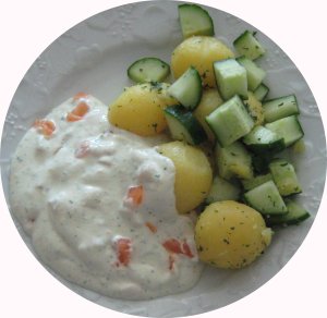 Lachs-Quark - Serviervorschlag