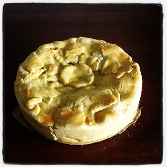 unsere Lauch-Bratwurst-Torte bei Instagram