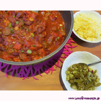 Chili con Carne mit Chorizo Rezept