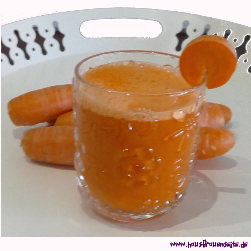 Karottensaft mit Ingwer