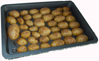 so kommen die Blechkartoffeln aus dem Ofen
