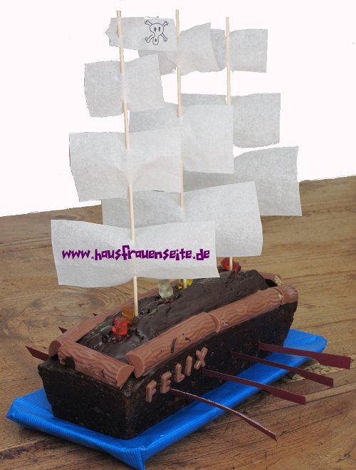 Piratenschiff Geburtstagskuchen