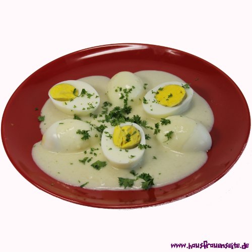 Eier mit Gutschmecksauce