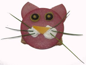 Katzentoast mit Wasabi-Augen