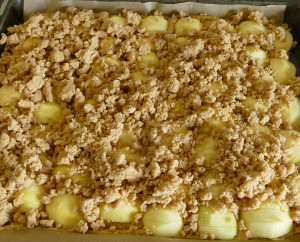 Apfel-Streuselkuchen auf dem Blech-Rezept