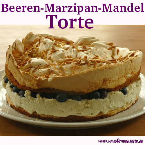 Beeren-Marzipan-Mandel-Torte