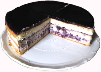 unsere blitzschnelle Blaubeertorte