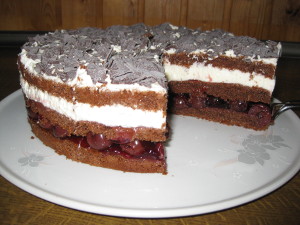 Spontanus schnelle Schwarzwlder Kirschtorte