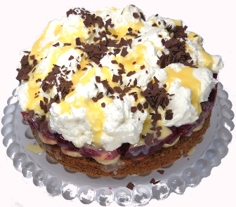 Gewittertorte mit Kirschen