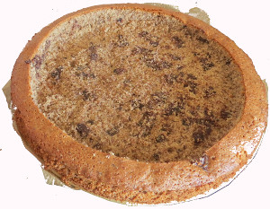 Kiesgrubenkuchen aushöhlen